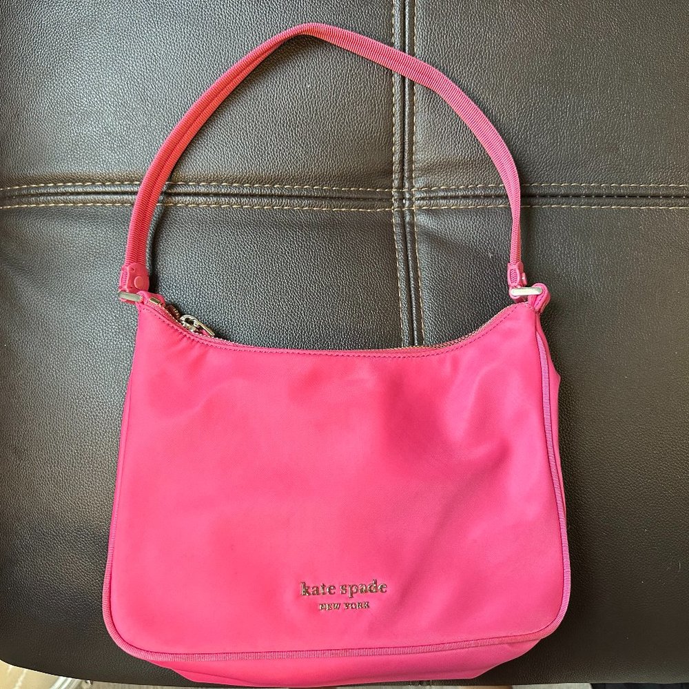 Kate Spade New York Nylon Small Shoulder Bag Vermillion